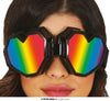GP27207 – 80s Retro Herzbrille Karneval – Farbe: Schwarz