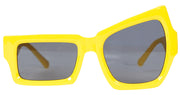 Asymmetrische Brille für Erwachsene gelb, Bild 3