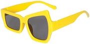 Asymmetrische Brille für Erwachsene gelb, Bild 4