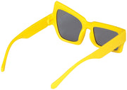 Asymmetrische Brille für Erwachsene gelb, Bild 5