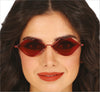 GP27209 – Hippie Brille Lips 60s Style Rot – Farbe: Pink
