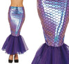 GP27211 – Sirenen Karneval Outfit Fischschuppen Rock – Farbe: Mehrfarbig