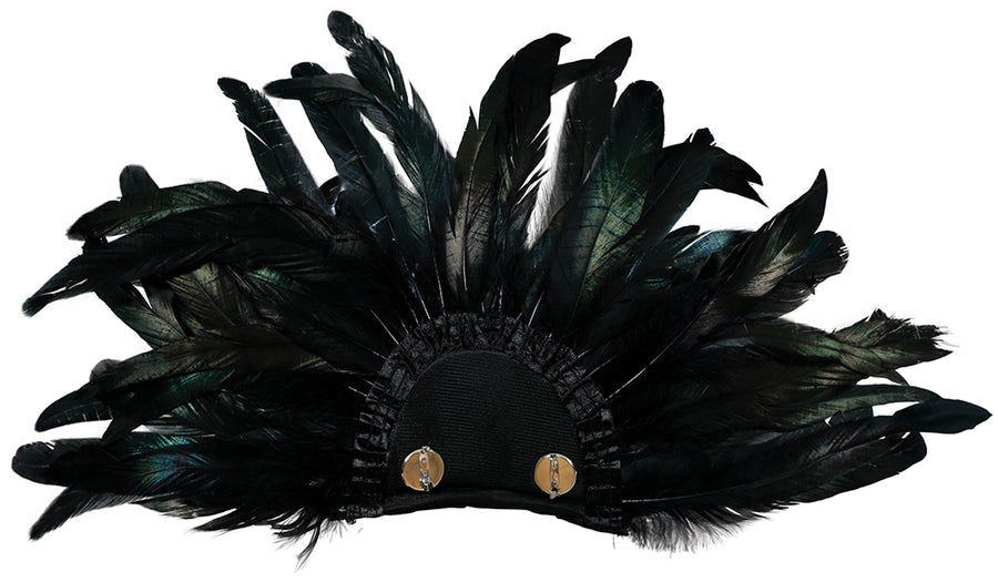 GP27212 – Indischer Federkragen Schwarze Schultern – Farbe: Schwarz, Ansicht 2