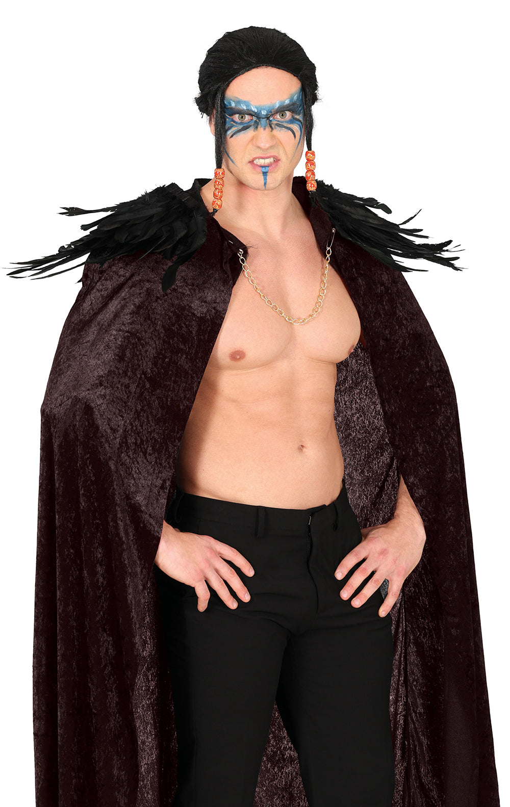 GP27212 – Indischer Federkragen Schwarze Schultern – Farbe: Schwarz