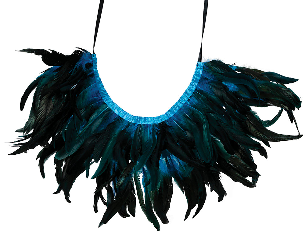 GP27213 – Inder Troglodyten Blauer Feder Umhang – Farbe: Mehrfarbig