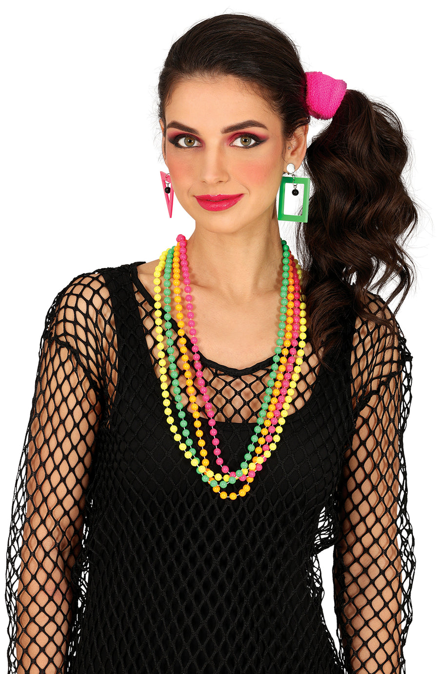 GP27215 – 80s Neon Party Ketten Set Karneval – Farbe: Mehrfarbig, Ansicht 2