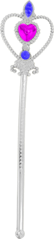 Herz Zauberstab für Damen 30 cm silber, Bild 3
