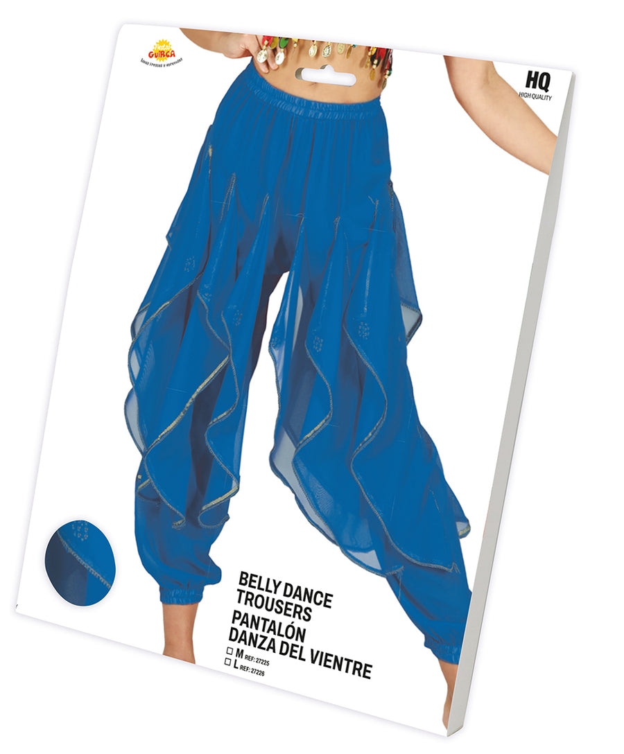 GP27225 – Wüstenprinz Karnevalshose Blau Sheik Tanz – Größe: 38 - 40 (M), 42 - 44 (L) – Farbe: Blau, Ansicht 2