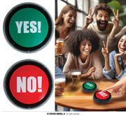Buzzer Tasten 9 cm YES und NO Partyspiel, Bild 1