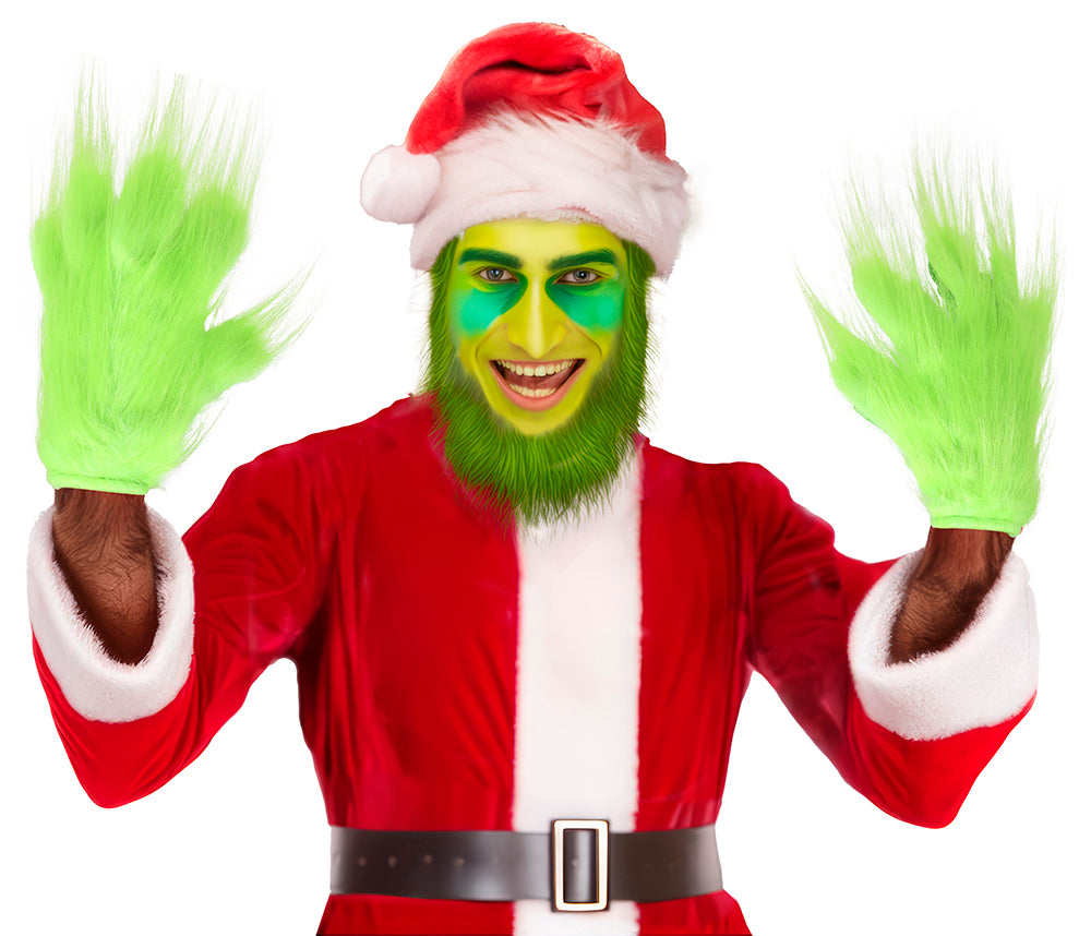 GP27242 – Weihnachtsmonster Handschuhe Grinch – Größe: Standard
