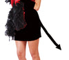 GP27256 – Dämon Schwänze Halloween Kostüm – Farbe: Schwarz / Schwarz