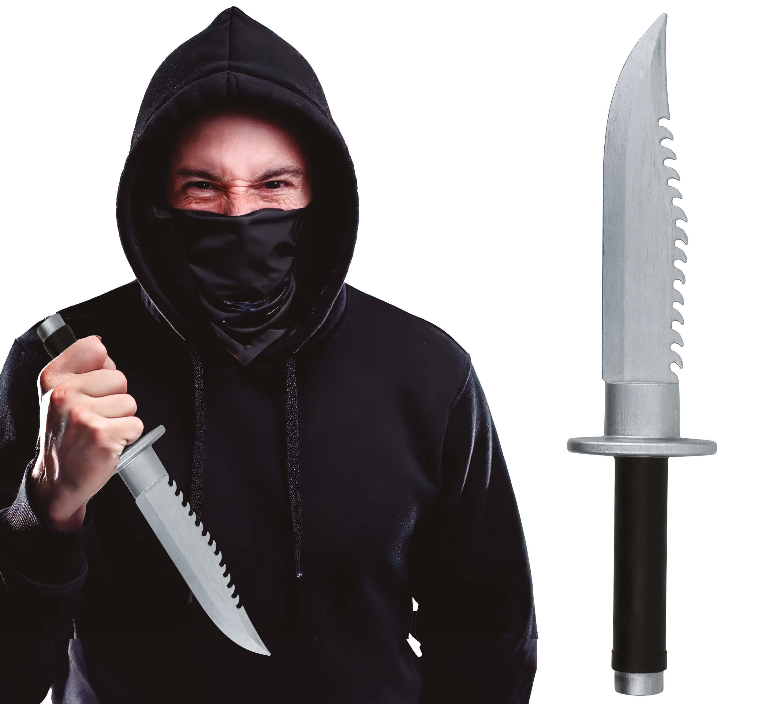 GP27260 – Ninja Militär Halloween Dekorationen Machete – Farbe: Mehrfarbig