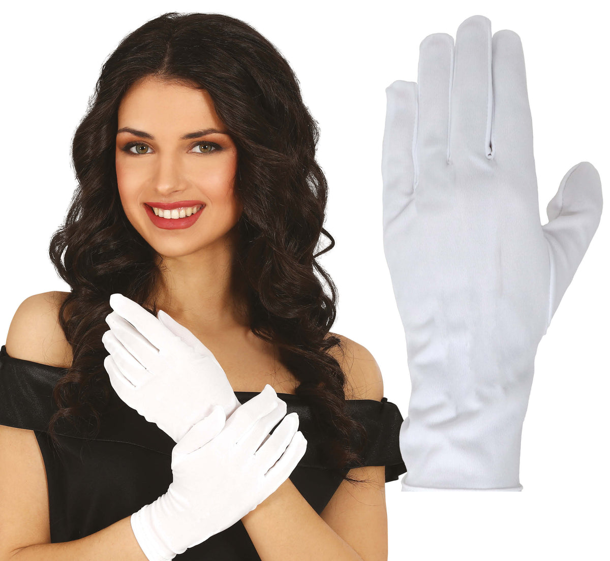 GP27267 – Marquisen 20s Eleganz Handschuhe – Farbe: Weiß