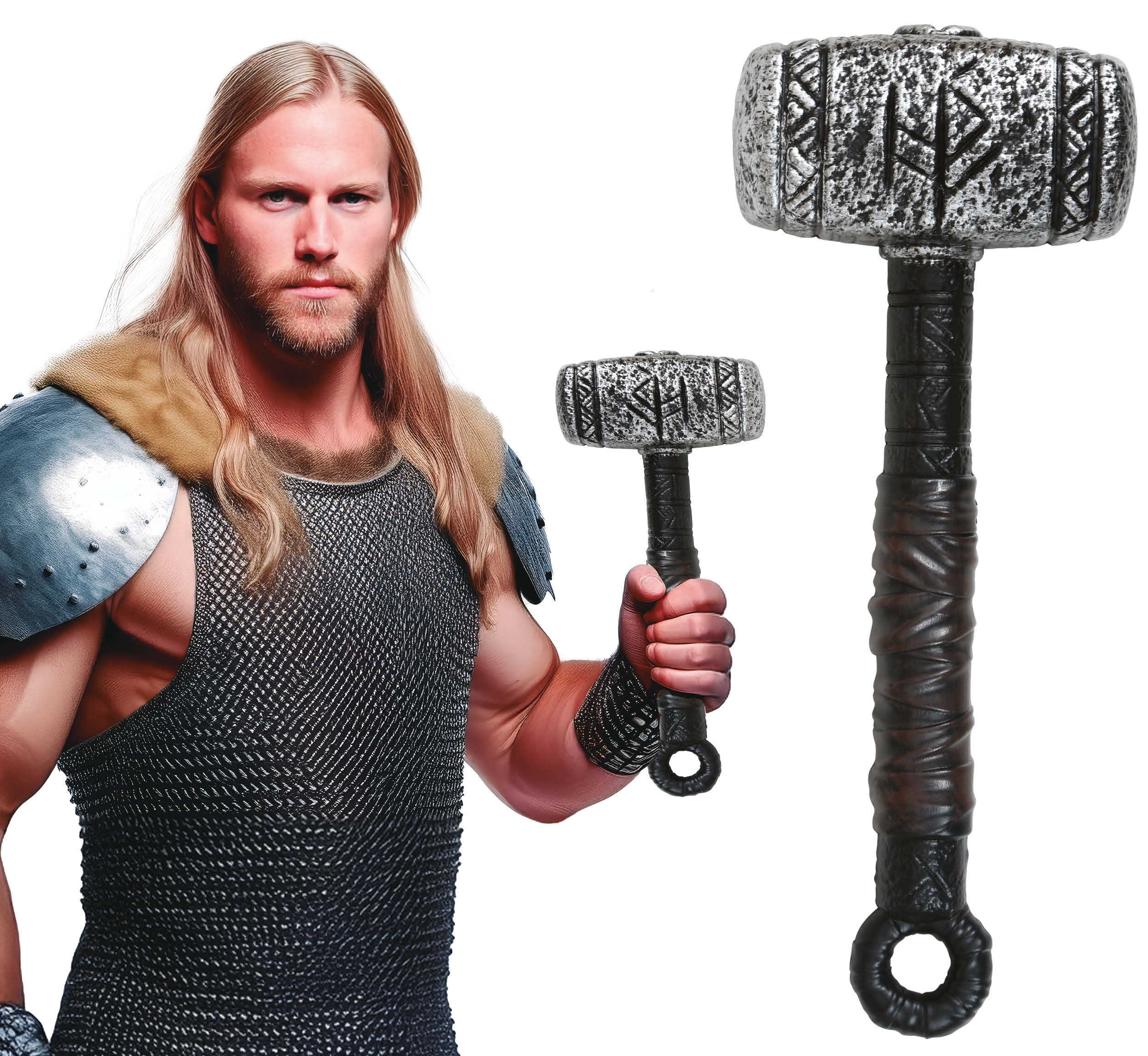 GP27276 – Mittelalterlicher Kriegerhammer Fantasy – Größe: Standard