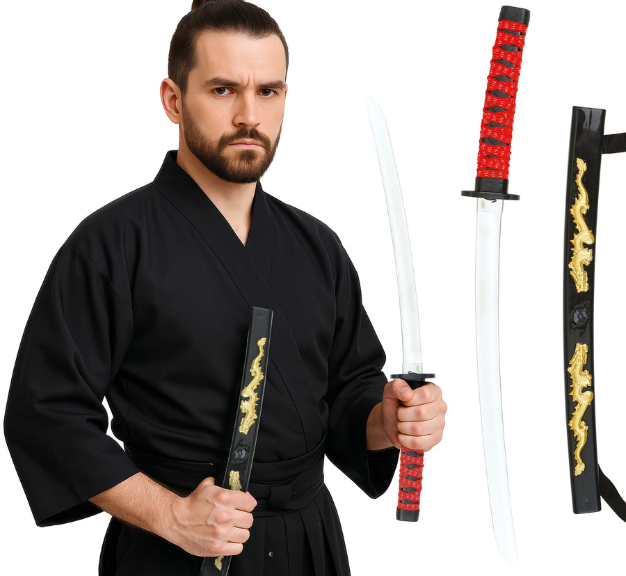 Samurai Katana für Erwachsene 60 cm mit Scheide