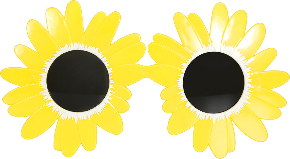 GP27278 – Hippie Sonnenblumen Brille Halloween – Farbe: Gelb