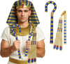 GP27283 – Ägyptischer Pharao Karneval Kostümzubehör – Farbe: Gold / Blau