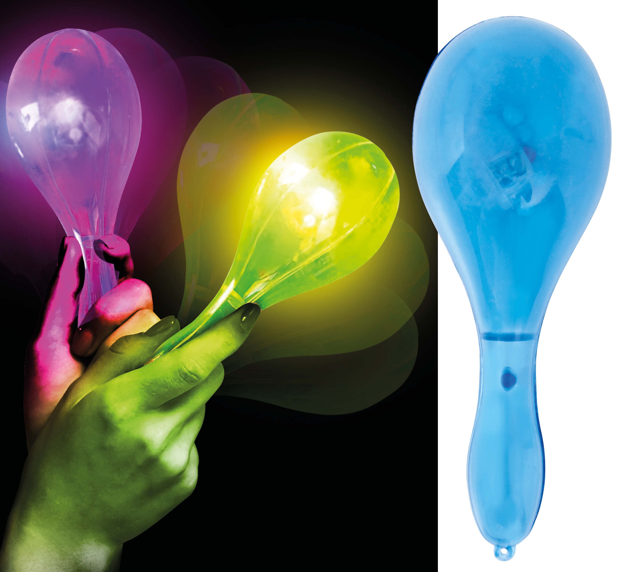 GP27316 – Musikinstrument Maracas Bunt Sommer Party – Farbe: Mehrfarbig