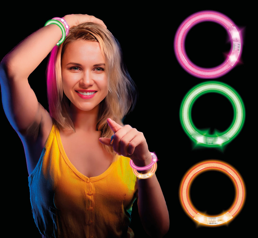 LED Armband für Erwachsene 8 cm leuchtend