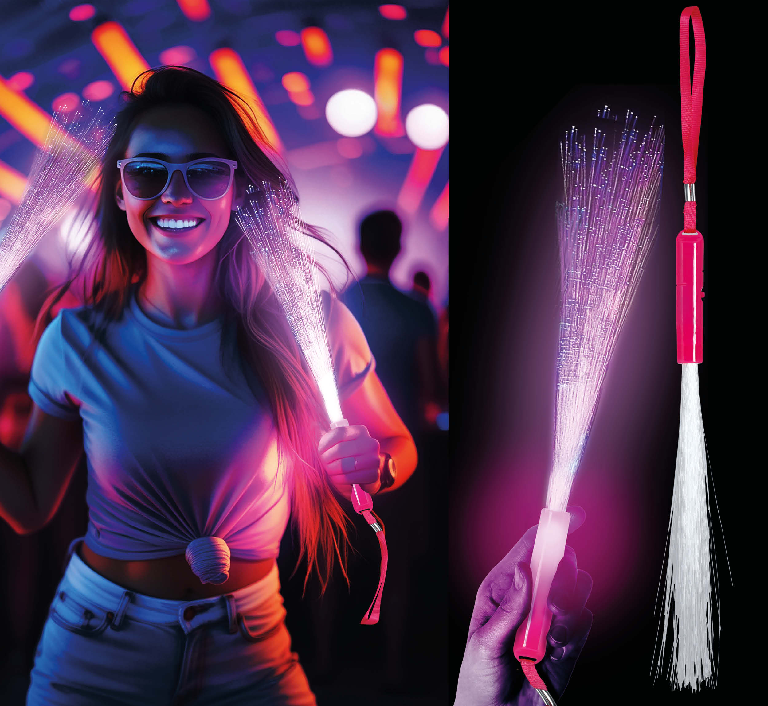 GP27320 – Lichtstäbe Fantasie Karneval Effekte Party – Farbe: Mehrfarbig