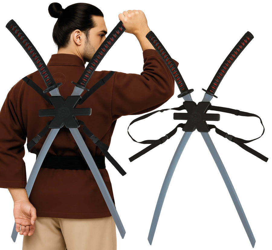 Samurai Schwerter für Erwachsene 95 cm 2 Stück