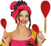 GP27362 – Karneval Maracas Rot 20 cm Rhythmus – Farbe: Rot