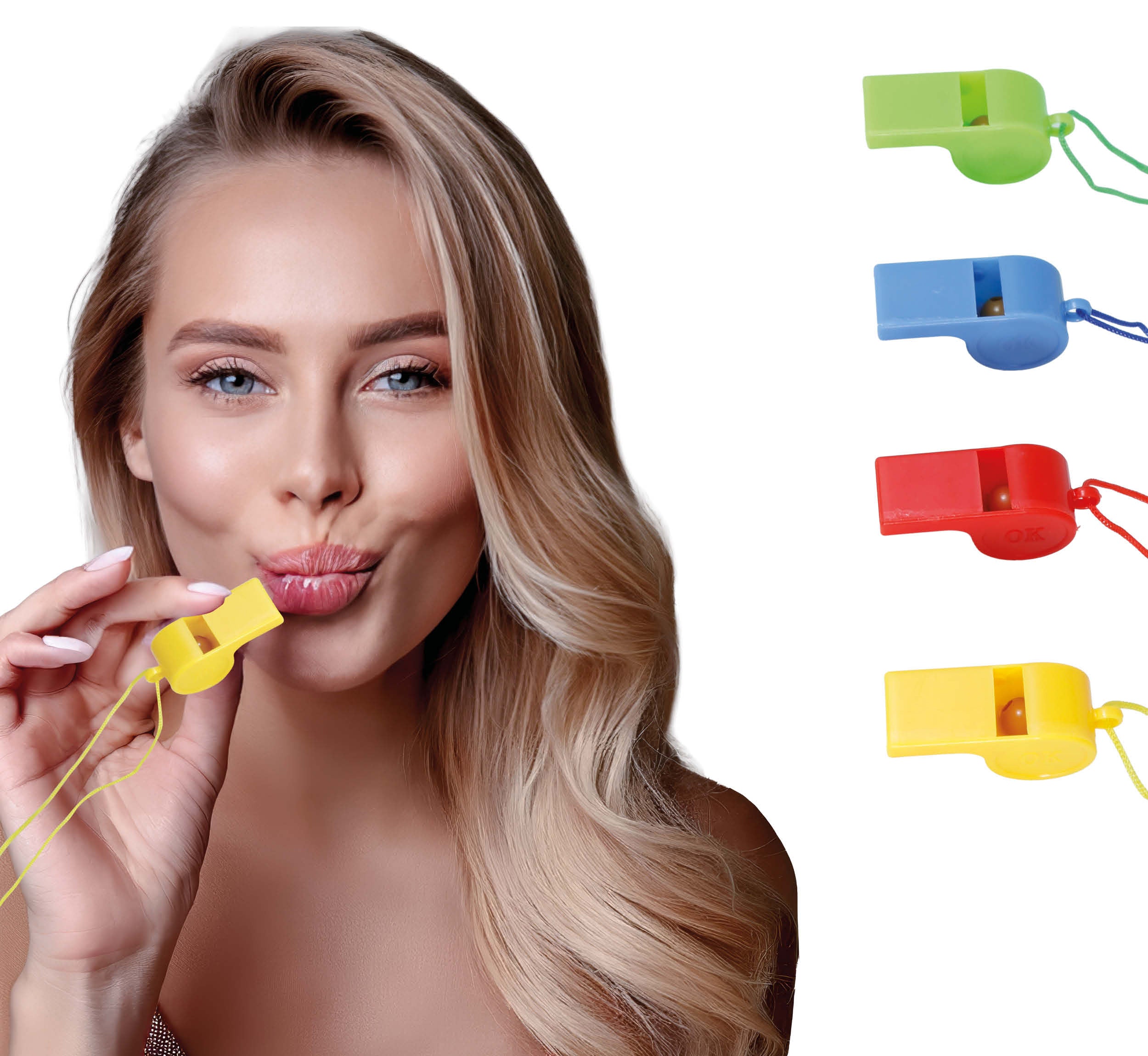 GP27375 – Musikinstrument Karneval Pfeifen Bunte Töne – Farbe: Mehrfarbig