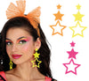 GP27384 – Disco Stern Ohrringe 90er Neon Partyglanz – Farbe: Mehrfarbig