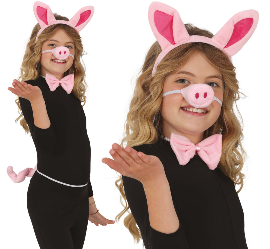Tiere Schwein Karneval Kostüm Set