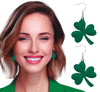 GP27409 – St Patricks Ohrschmuck Kleeblatt – Farbe: GrÜn