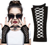 GP27412 – Gothic Karneval Handschuhe Schwarz – Farbe: Schwarz