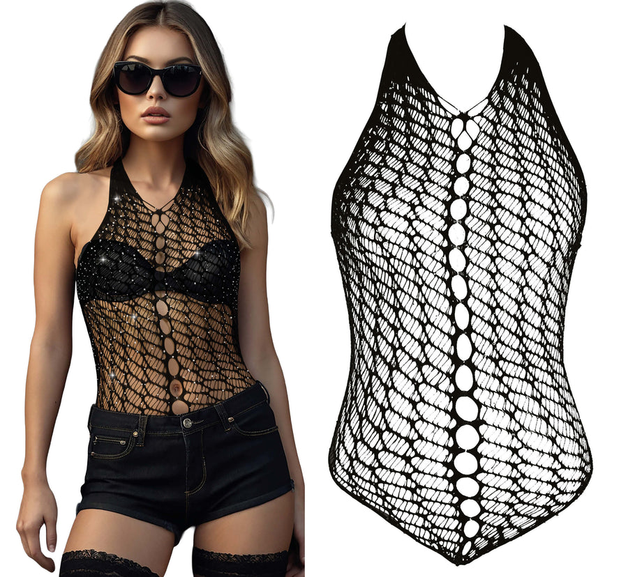 Junggesellenabschied Outfit Schwarz Netz