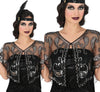 GP27426 – Wüstenprinz Glamour Karneval Kombination – Farbe: Schwarz / Silber