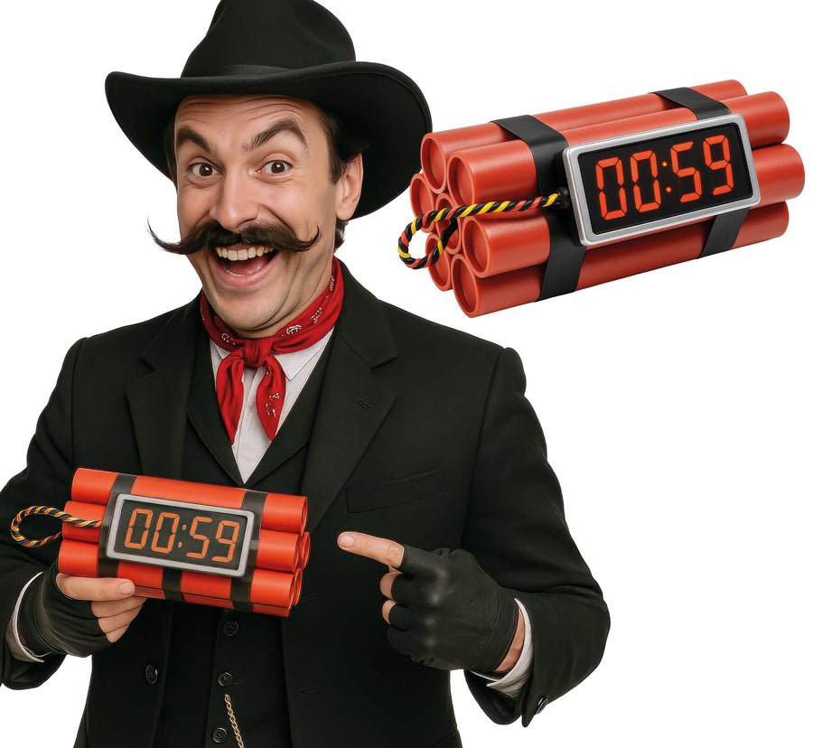 Diebisches Dynamit Kostümaccessoire Countdown