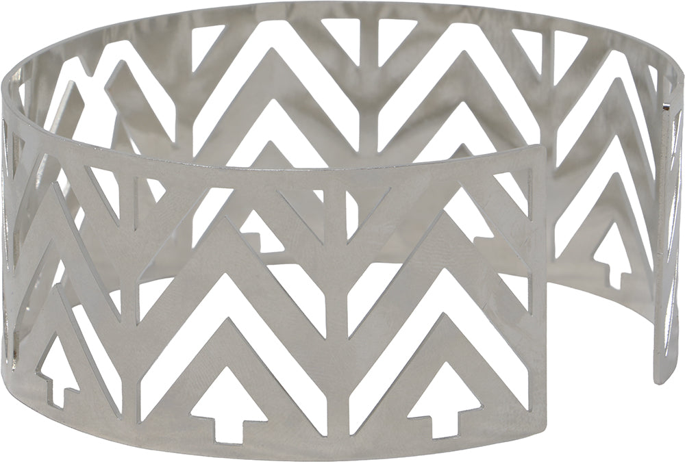 GP27436 – Weltkulturen Ornament Statement Schmuck Antiklook – Farbe: Silber