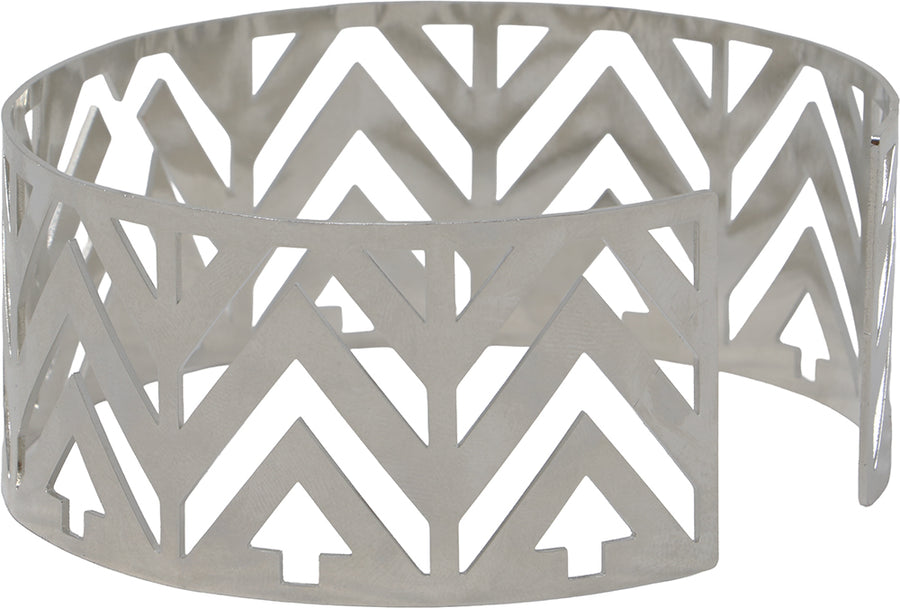 GP27436 – Weltkulturen Ornament Statement Schmuck Antiklook – Farbe: Silber, Ansicht 2
