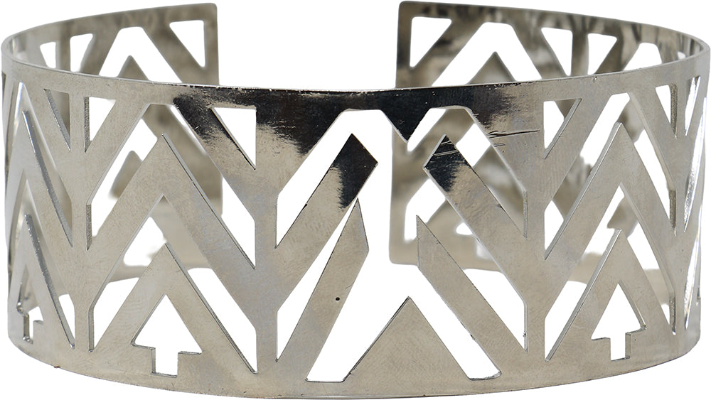 GP27436 – Weltkulturen Ornament Statement Schmuck Antiklook – Farbe: Silber