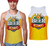 GP27446 – Bier König Kostüm Tank Top – Größe: 52 - 54 (L) – Farbe: Mehrfarbig