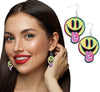 GP27491 – Lustiger Emoji Ohrschmuck Für Karneval – Farbe: Mehrfarbig