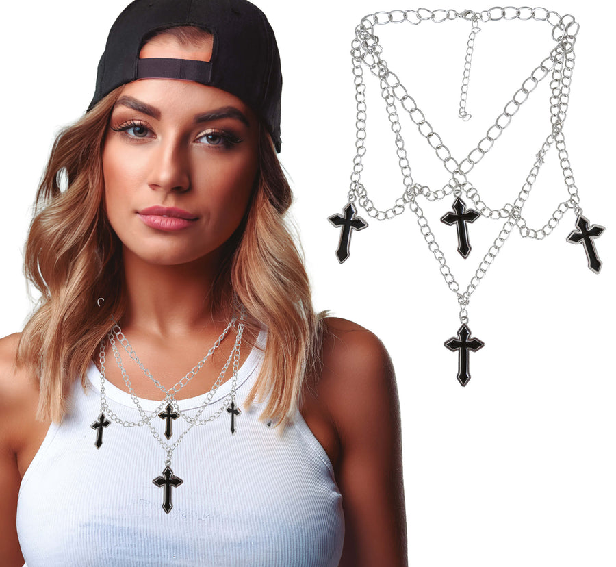 Kreuz Halskette für Erwachsene silber