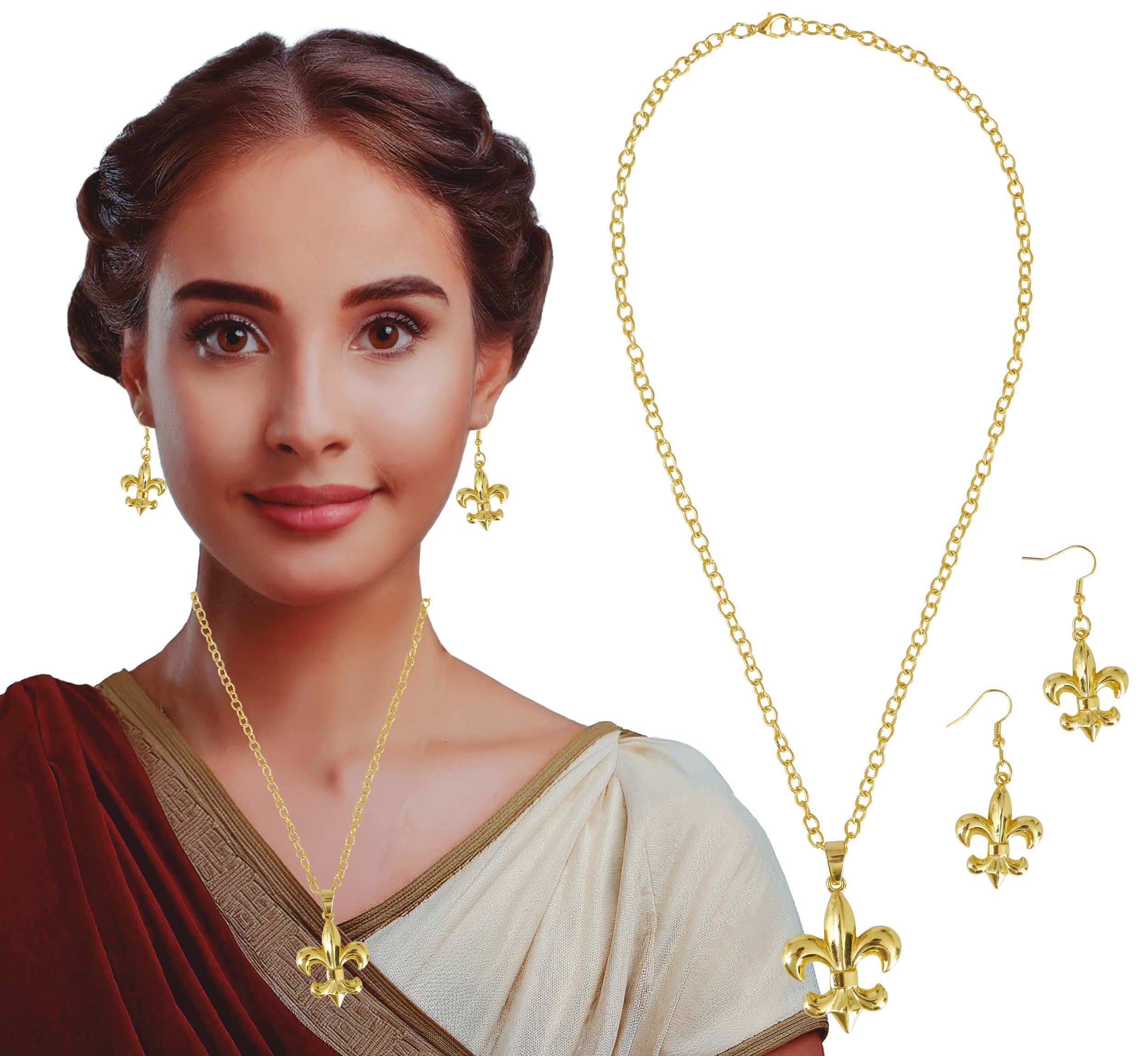GP27495 – Römische Eleganz Schmuck Set – Farbe: Gold