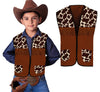 GP27520 – Cowboy Abenteuerweste Kinder Kostüm – Farbe: Braun