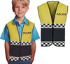 GP27525 – Polizei Gelb Karneval Kostüm Kinder – Farbe: Mehrfarbig