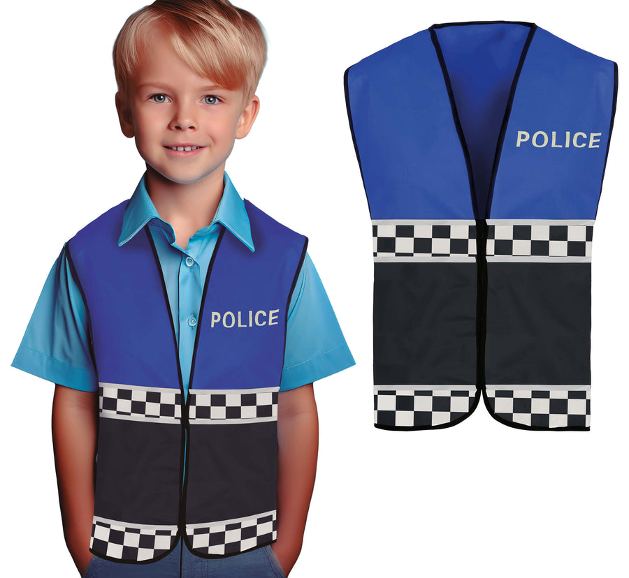 Polizei Weste für Kinder blau