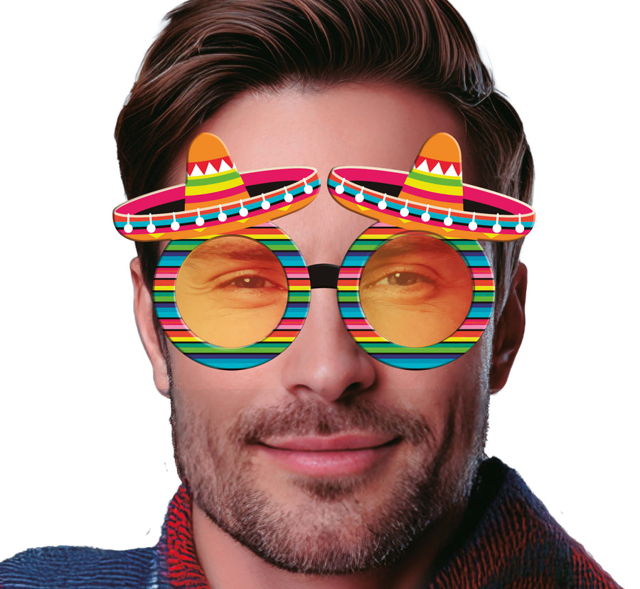 Sombrero Brille für Erwachsene Mexiko