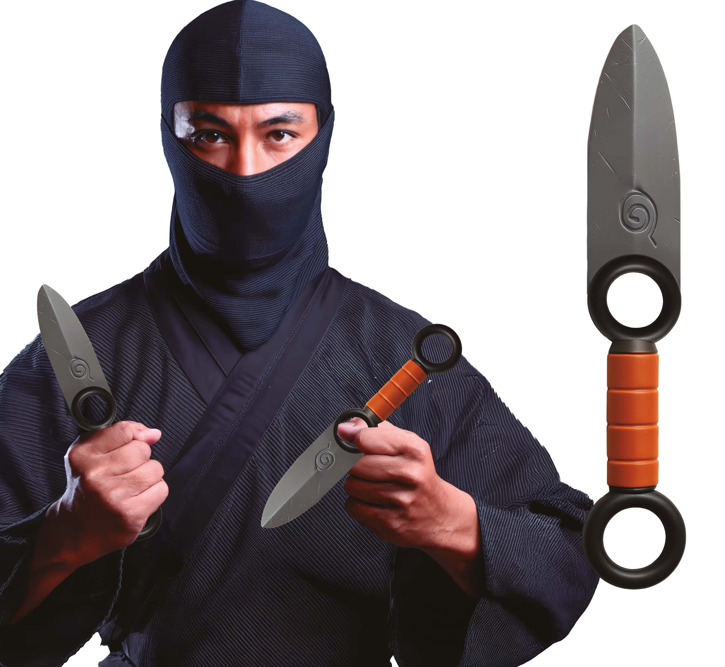GP27538 – Ninja Kunai Karneval Zubehör – Farbe: Silber / Braun