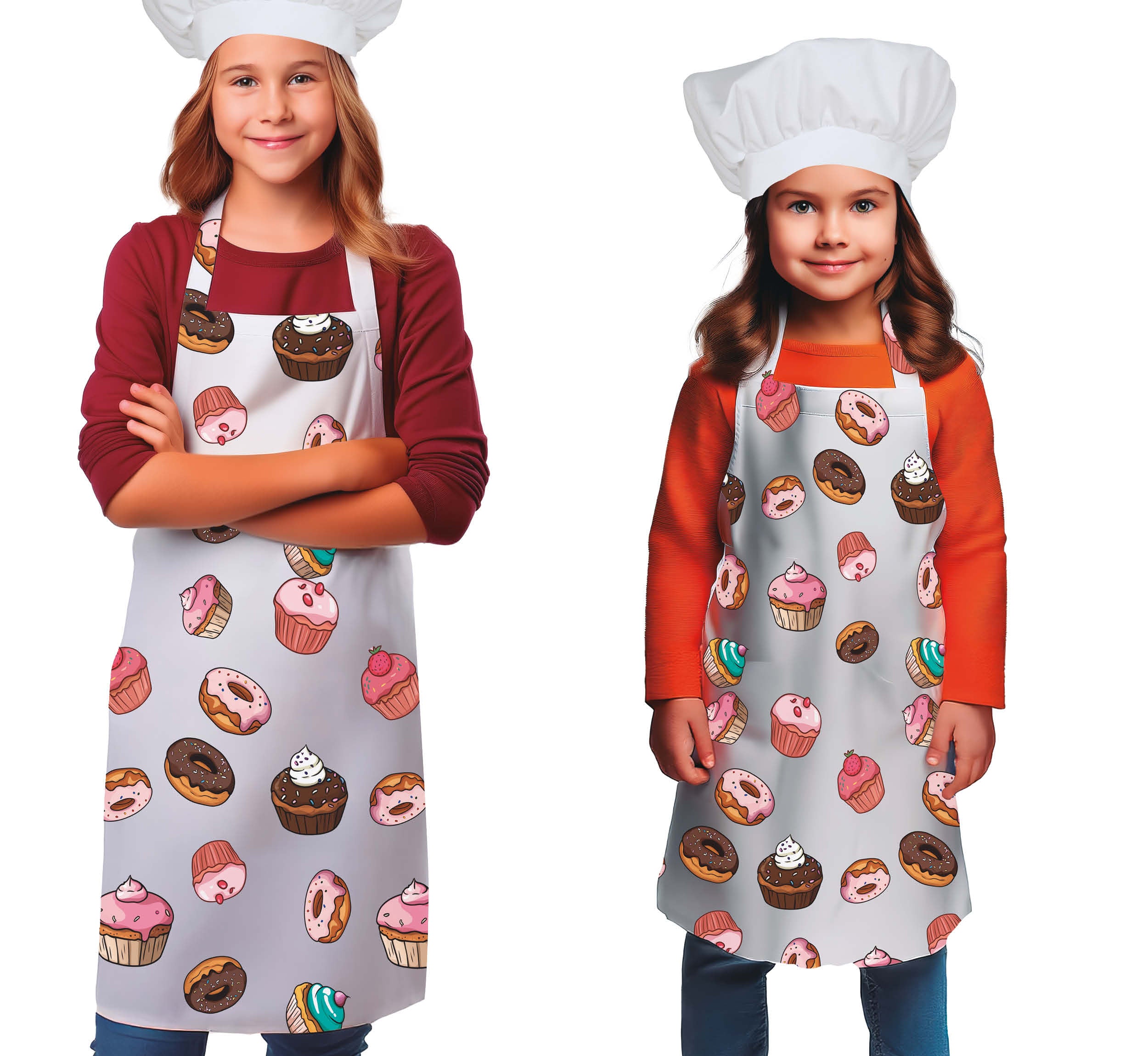 GP27556 – Kochschürze Bunter Karneval – Farbe: Weiß