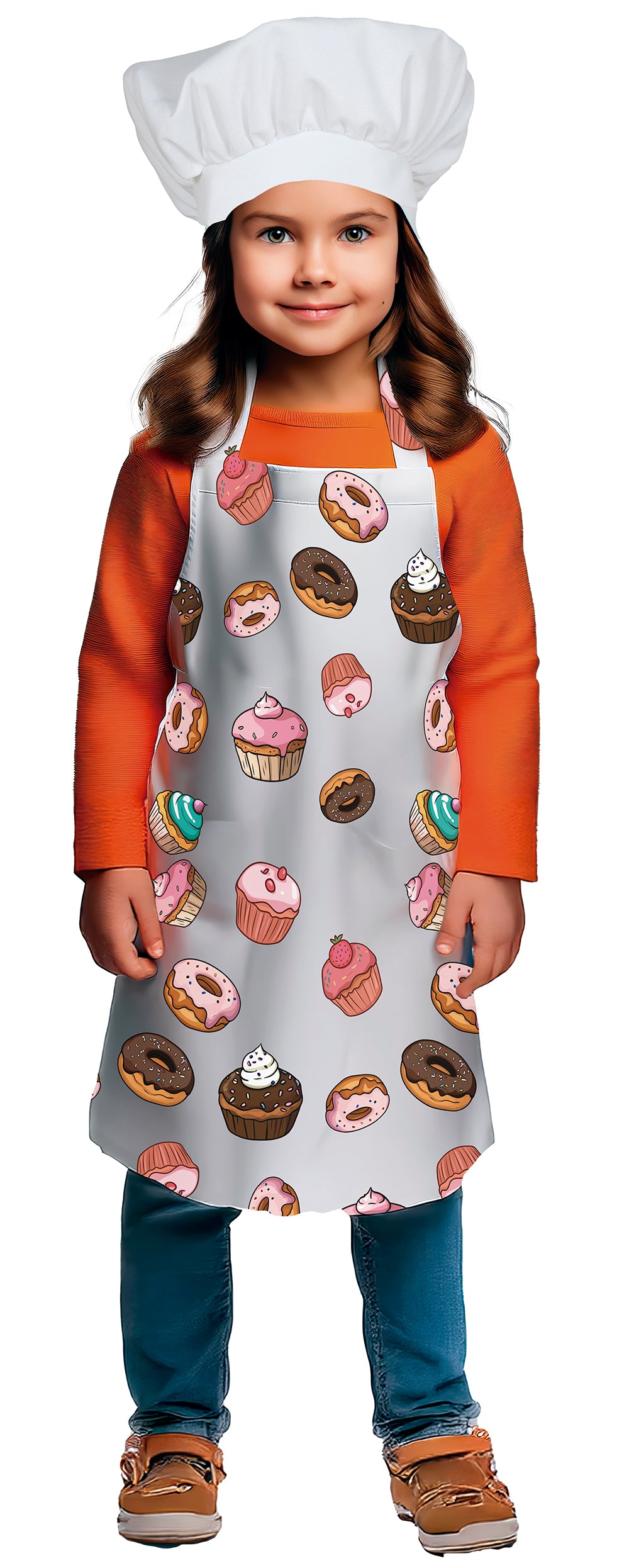 GP27556 – Kochschürze Bunter Karneval – Farbe: Weiß