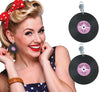 GP27559 – 50s Retro Stil Ohrschmuck Vintage – Farbe: Schwarz