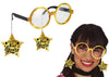 GP27997 – Silvester Brille Goldene Neujahrssterne – Farbe: Schwarz